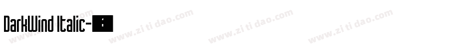 DarkWind Italic字体转换